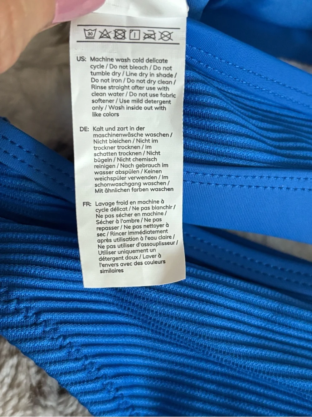 NWT Cupshe Royal Blue Cutout Bikini Set